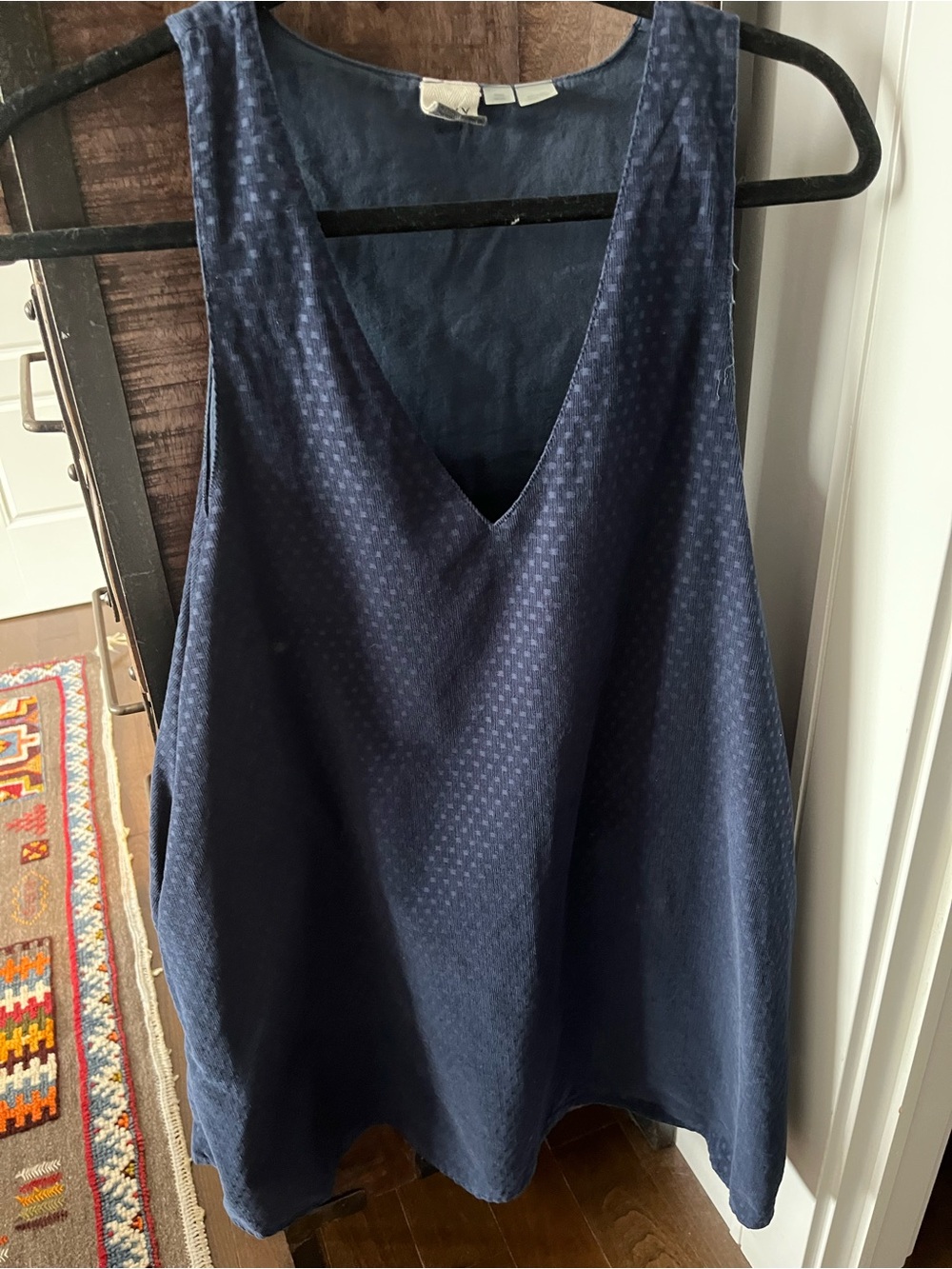 Roxy Navy Blue Sleeveless V-Neck Mini Dress